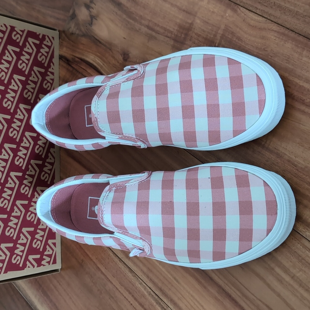 Vans Classic Slip on Rosette / True White Men's Size 7 1/2 Women's 9 Nwt - Picture 3 of 9